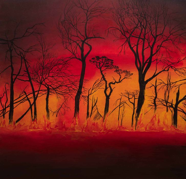 Dans nos entrailles la musique s'arrête, ce paysage en cendres